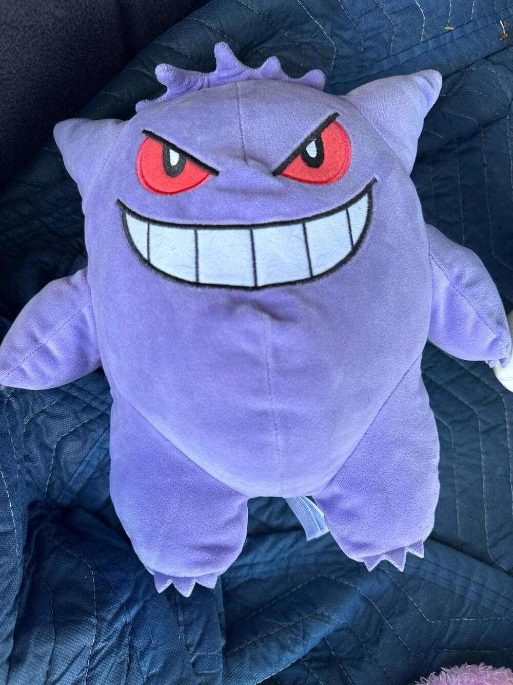 Pokemon Gengar Plush Backpack Purple Stuffed Toy